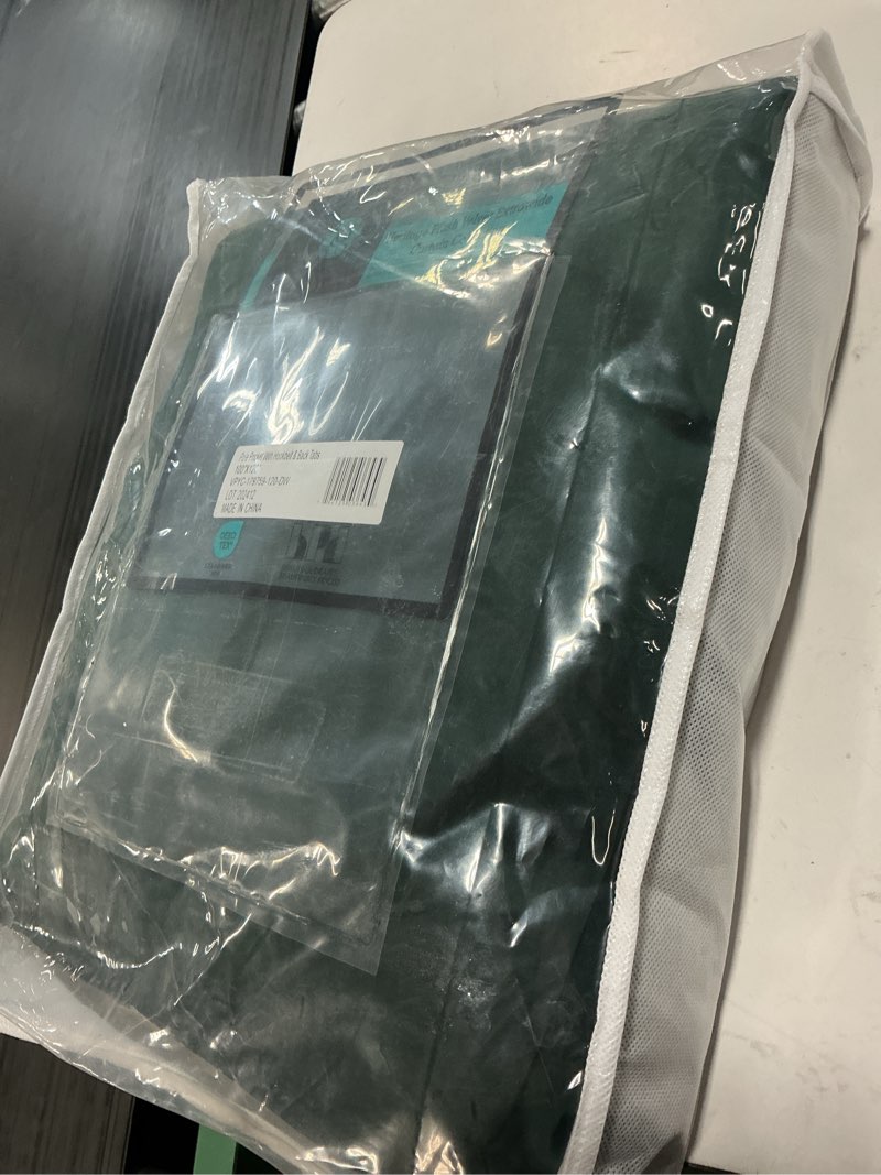 Condition photo showing Good Condition for hpd half price drapes heritage plush velvet curtains 120 inches long room darkening curtains for bedroom & living room 100w x 120l, (1 panel), forestry green forestry green 100"w x 120"l (pack of 1)