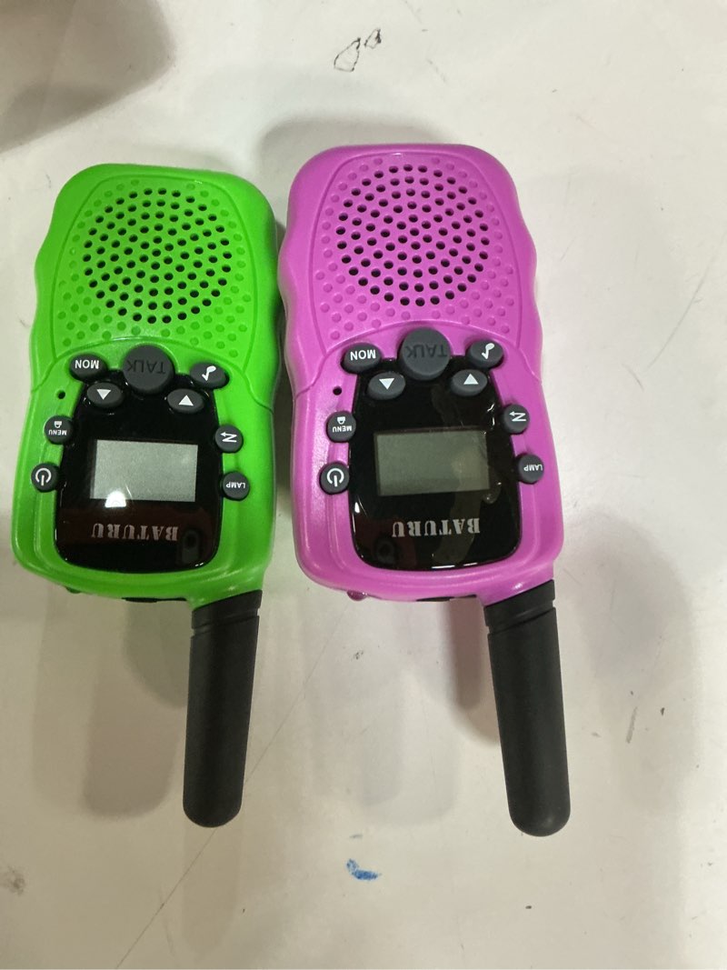 Condition photo showing Good Condition for baturu walkie talkies for kids 3 miles range, 22 channels battery-saving walkie talkie with clear sound for outdoor indoor toys, easter basket stuffers for girls boys, easter gifts for kids age 3-12 non-rechargeable