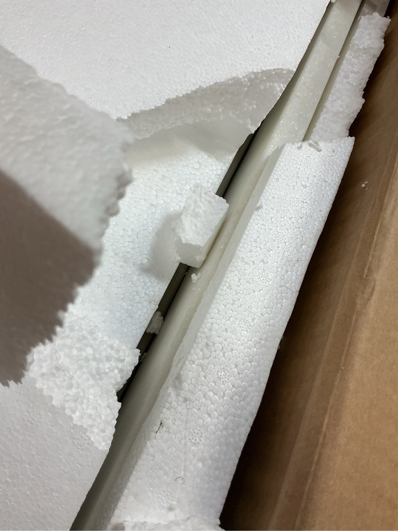 Condition photo showing Good Condition for allen + roth natural carrara marble 31-in x 22-in white natural marble undermount single sink 3-hole bathroom vanity top
