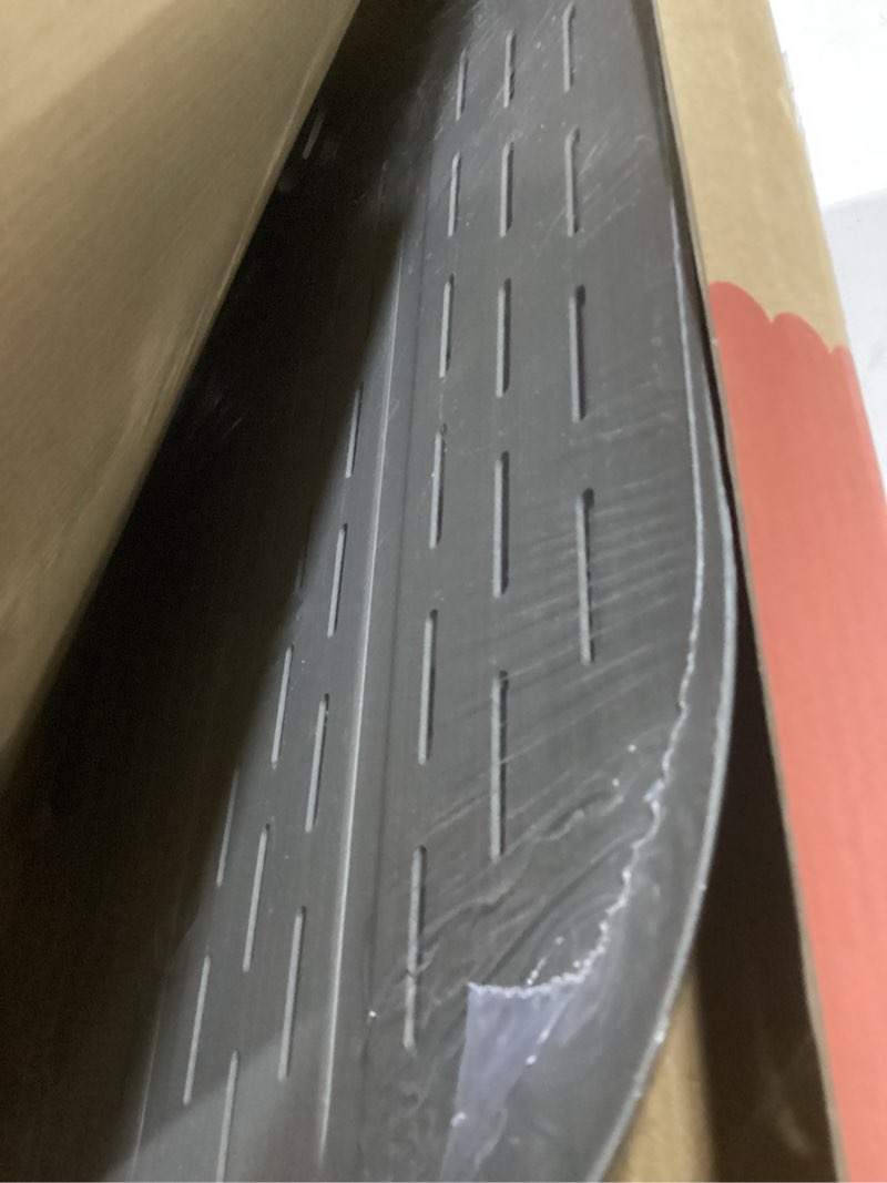 Condition photo showing Good Condition for Chef Pomodoro Aluminum Metal Pizza Peel with Foldable Wood Handle for Easy Storage, Pizza Spatula, Gourmet Luxury Pizza Paddle for Baking Homemade Pizza Bread (16 inch) Perforated 16 x 14 inch Aluminum