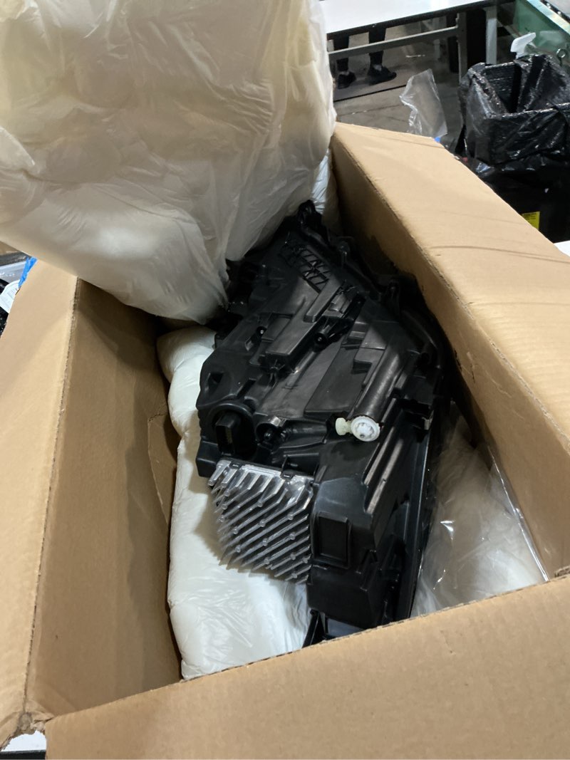 Condition photo showing As Is for full led projector headlight assembly compatible with chevy equinox 2022 2023 2024 factory replacement head light lamp left driver side