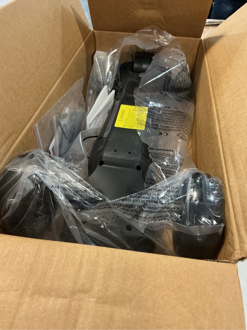 Condition photo showing Good Condition for electric scooter for kids ages 3-12, full body lights up, wide deck, 3 adjustable heights, 5mph safe speed, 90min riding, foldable 3 wheel electric scooter for kids boys girls toddler blue + pull handle