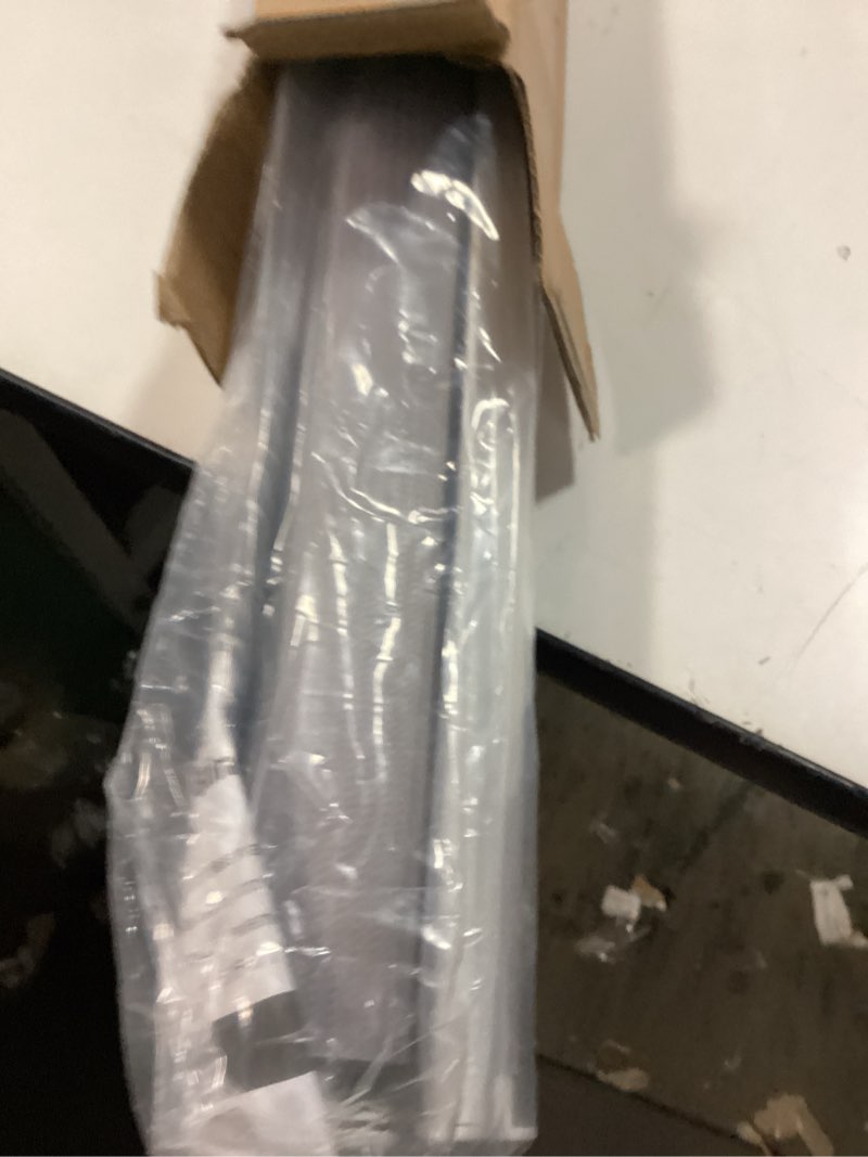 Condition photo showing Good Condition for LazBlinds No Drill Cordless Zebra Blinds for Indoor Windows, Dual Layer Light Control Roller Shades for Day and Night, Light Filtering Sheer Shades for Home, 43" W x 72" H, Stone Grey Stone Grey 43" W x 72" H