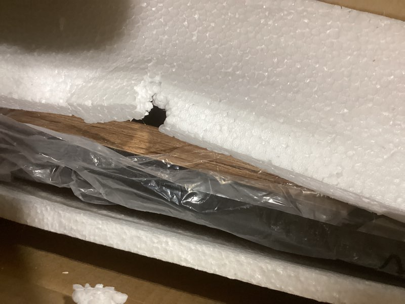 Condition photo showing New/Like New for Garden 4 you Nesting Coffee Table, 23.6" Round Coffee Table Set of 2, Wooden Nesting Table Set for with Metal Frame, Side Tables for Living Room Bedroom Balcony, Brown Natural Brown