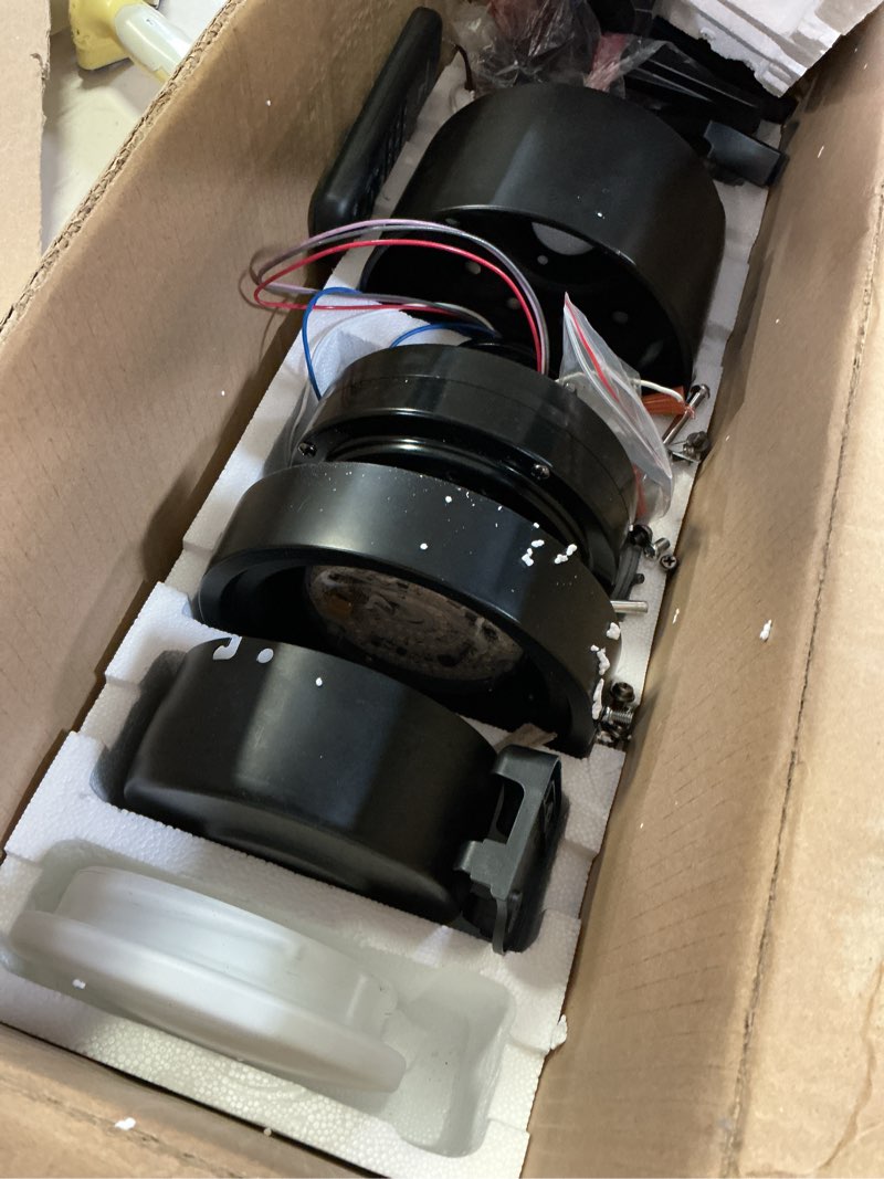 Condition photo showing Good Condition for Ceiling Fan with Light Remote: 52 Inch Modern Bedroom Fans with Dimmable Tri-Color Temperature LED - Quiet Reversible DC Motor - Indoor Outdoor Black+Walnut-5 52 Inch