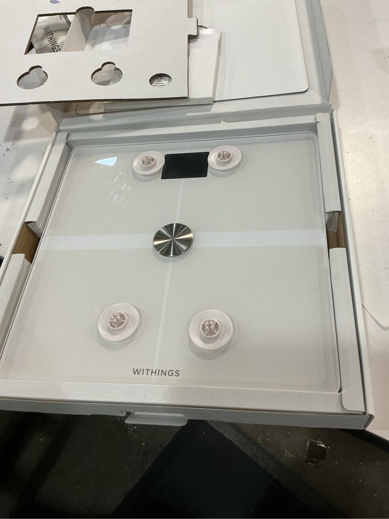 Condition photo showing Good Condition for withings body smart - accurate scale for body weight and fat percentage, body composition wi-fi and bluetooth weight scale, baby weight scale, smart scale apple health compatible, bathroom scale white body smart