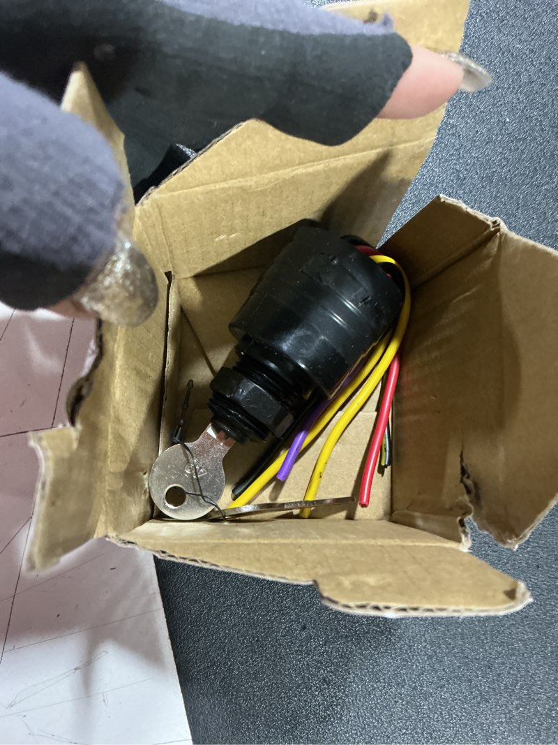 Condition photo showing Good Condition for jinyi 87-88107a8 87-88107a5 boat ignition key switch for mercury outboard remote control box, 3 position 6 wire push-to-choke marine starter switch, fits mercury 1994 & up motors 30-300hp