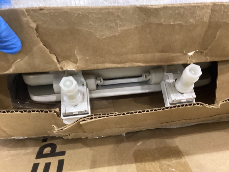 Condition photo showing As Is for Mayfair NextStep2 Slow-Close Toilet Seat with Built-In Toddler Potty Training Seat, Removable, White, Elongated Elongated 1-Pack