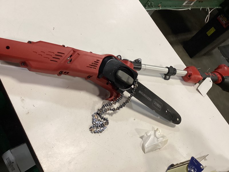 toro flex-force 60-volt max 10-in 2 ah battery pole saw