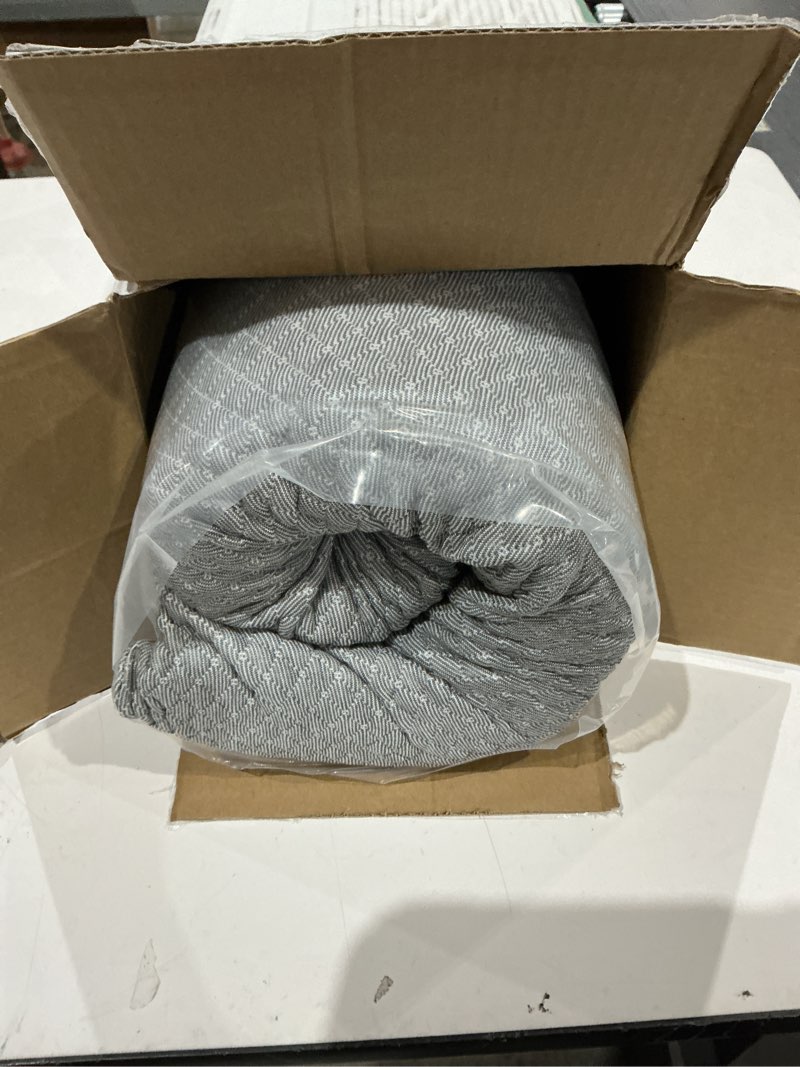 Condition photo showing Good Condition for wedge headboard pillow for bed, twin dorm headboard pillow support for sitting up, reading, relaxing, bolster pillow with removable washable cover, gray twin gray