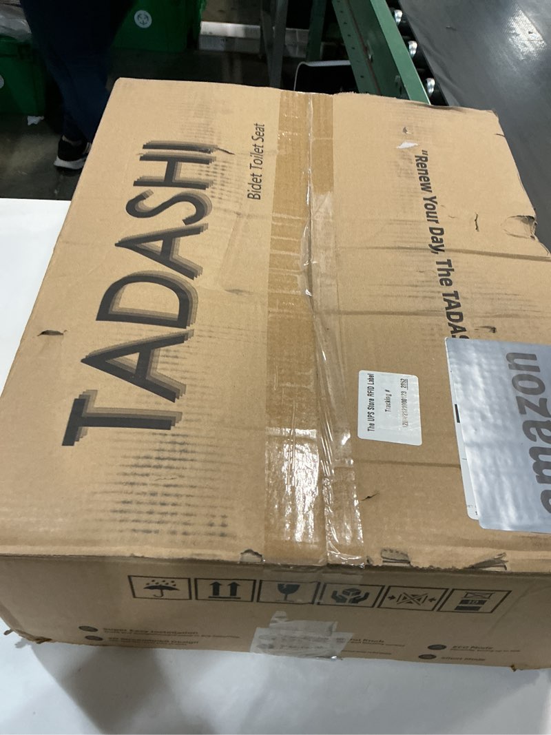 Condition photo showing New/Like New for Tadashi Bidet Toilet Seat Elongated, Heated Toilet Seat, Instant Warm Water & Dryer, Feminine & Rear Wash, Self-Clean Nozzle, Slow Close Lid, Child/ECO/Silent Mode Smart luxury style