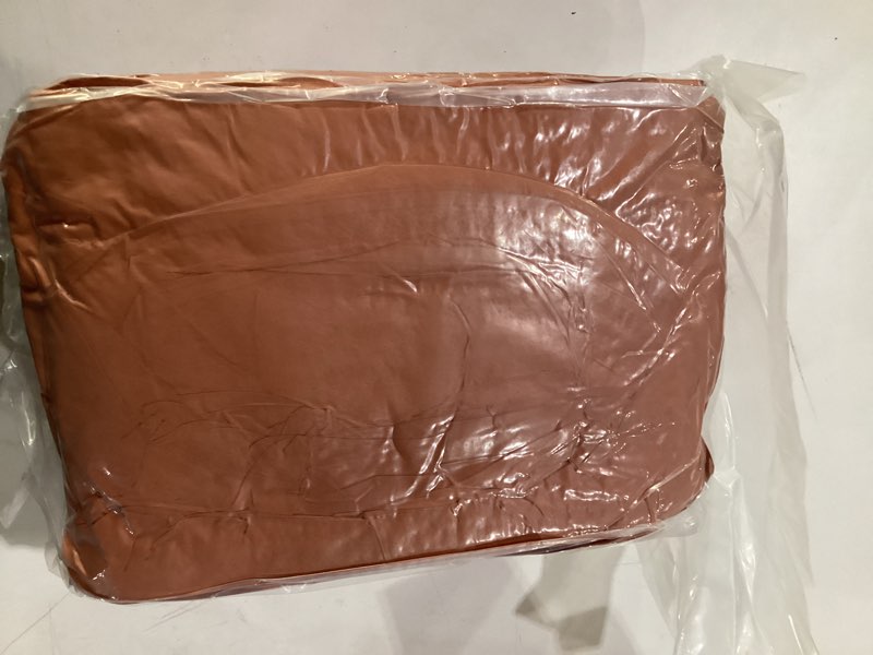 Condition photo showing As Is for taimit burnt orange full size comforter set - 7 pieces, bed in a bag bedding sets with all season soft quilted warm fluffy reversible comforter,flat sheet,fitted sheet,2 pillow shams,2 pillowcases full burnt orange