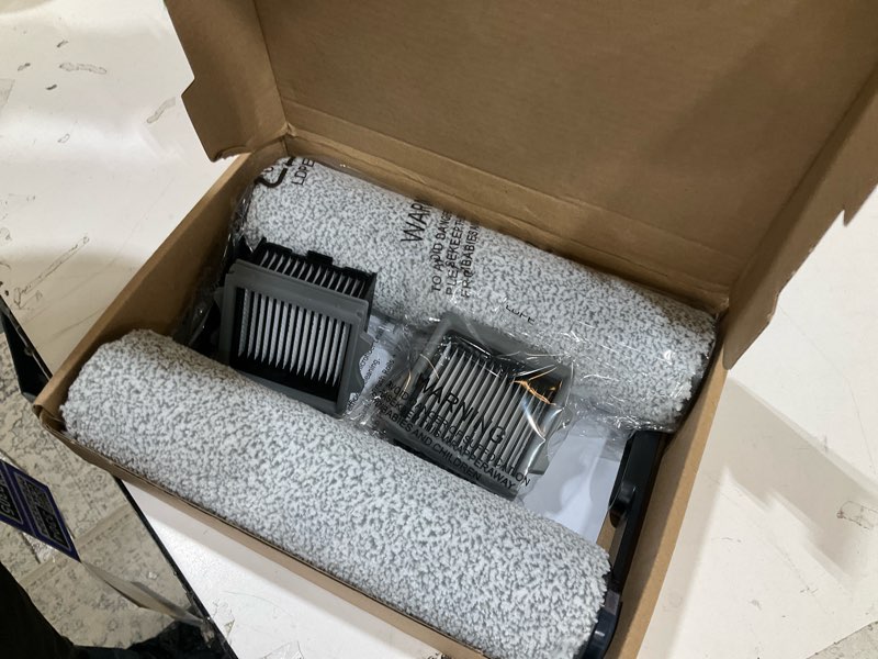 Condition photo showing As Is for s5 combo only, replacement brush roller for tineco floor one s5 combo cordless wet dry vacuum cleaner accessories, 2 brush roller, 2 hepa filters