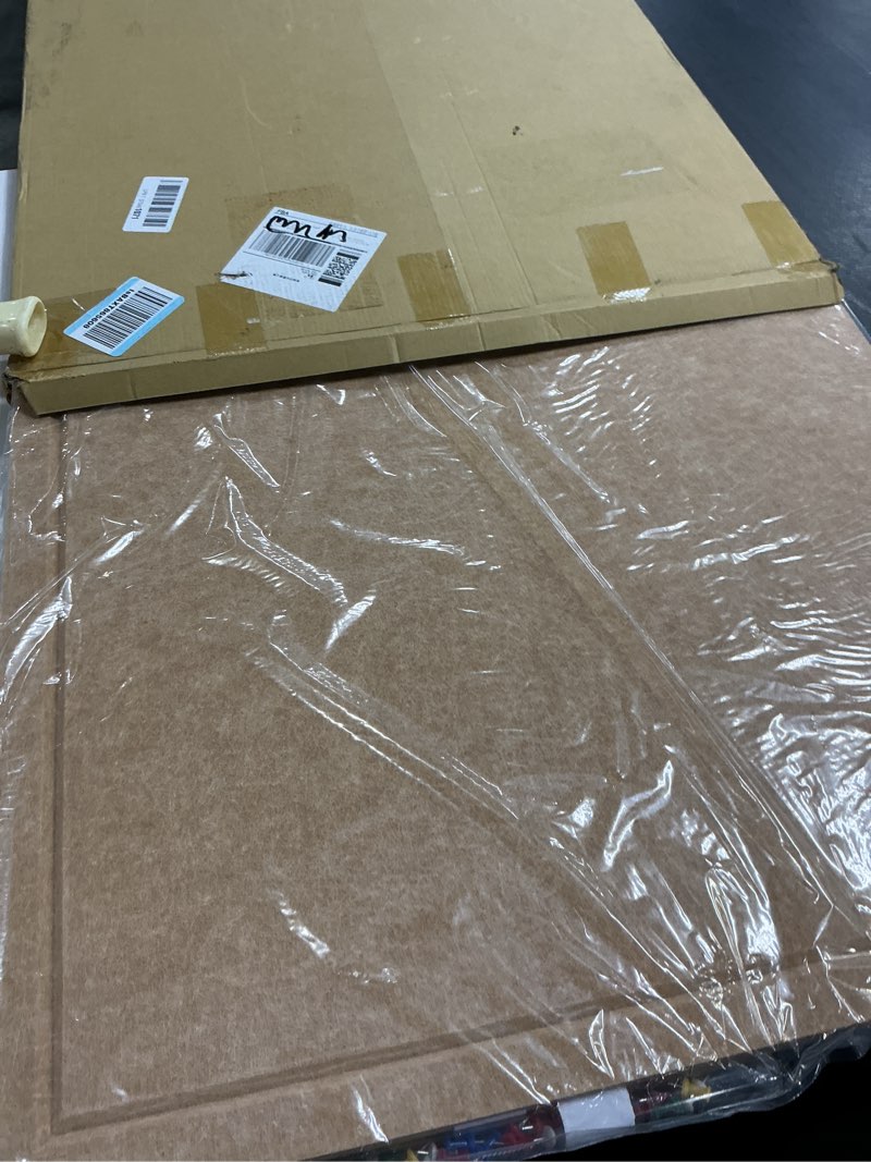 Condition photo showing Good Condition for large bulletin board - 72 x 48 inches decorative felt pin board - 6' x 4' cork board alternative for wall - foldable picture board self-adhesive prayer board with 30 pushpins - ginger yellow ginger yellow 72 x 48inches