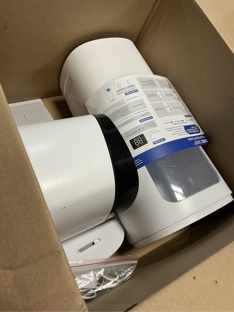 Condition photo showing As Is for DREO 16L Smart Humidifier Large Room 1000 ft², 130H Cool Mist Air Humidifiers for Bedroom Plants Baby, Top Fill, Remote/Touch/Voice & APP Control, Clean Tank Technology, 30dB, RGB Light, HM755S White