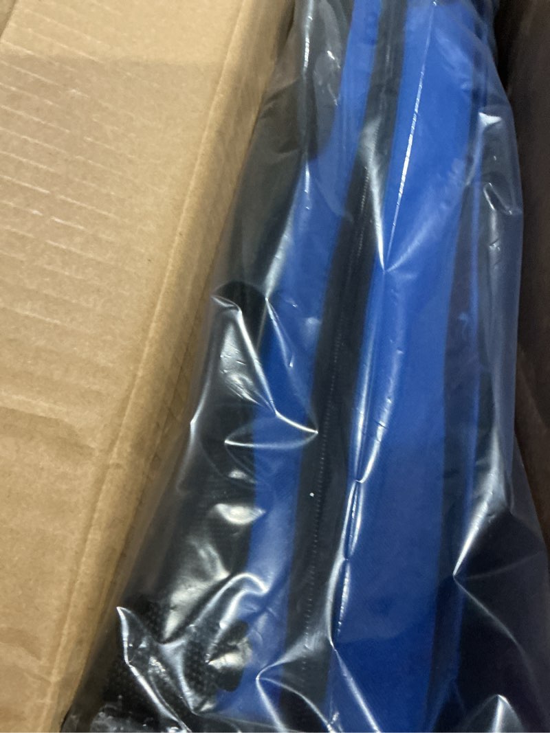 Condition photo showing Good Condition for VIVOHOME Stadium Seat with Back Support and Cushion, Portable Bleacher Chair with Cup Holder and Shoulder Strap, Comfortable for Various Sports Events Blue