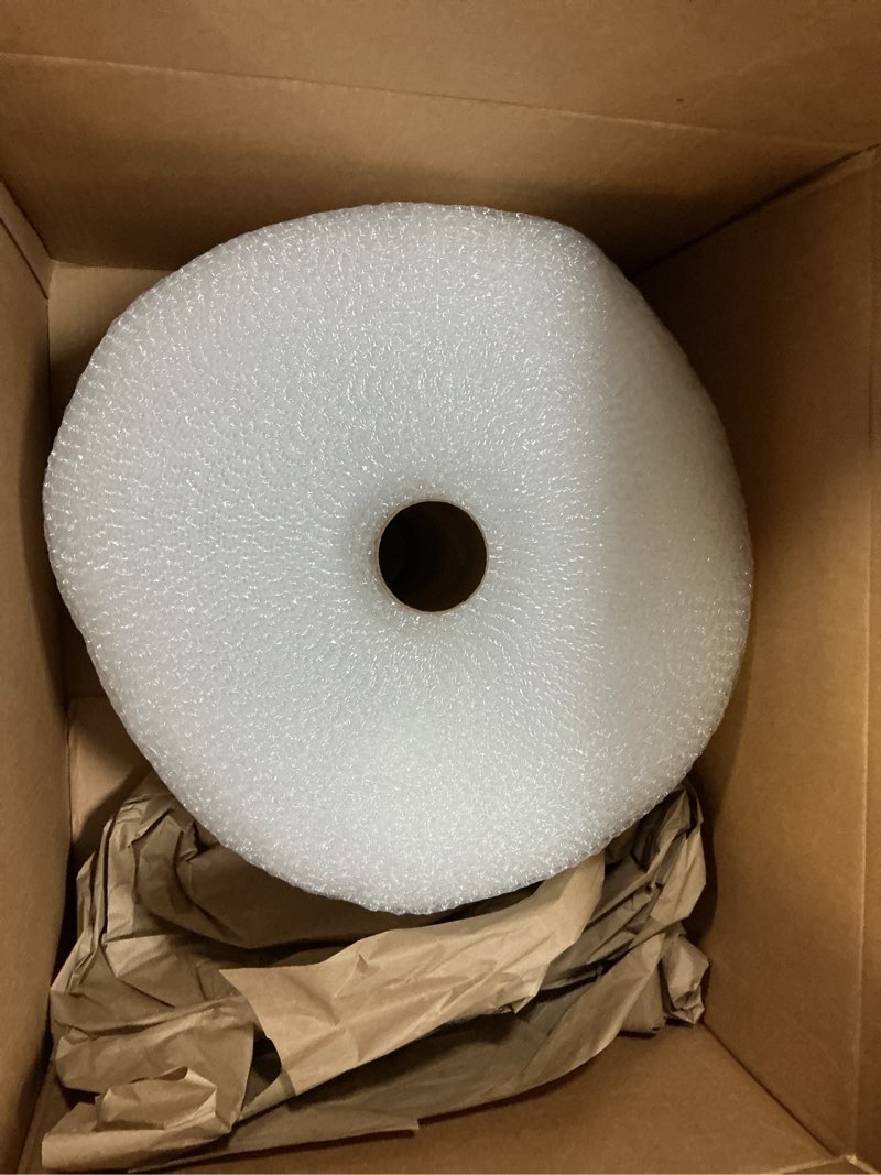 Condition photo showing Good Condition for amazon basics bubble wrap for moving, packing, shipping and storage, perforated protective cushioning for fragile items, 12-inch x 175-ft long roll, small 3/16", clear