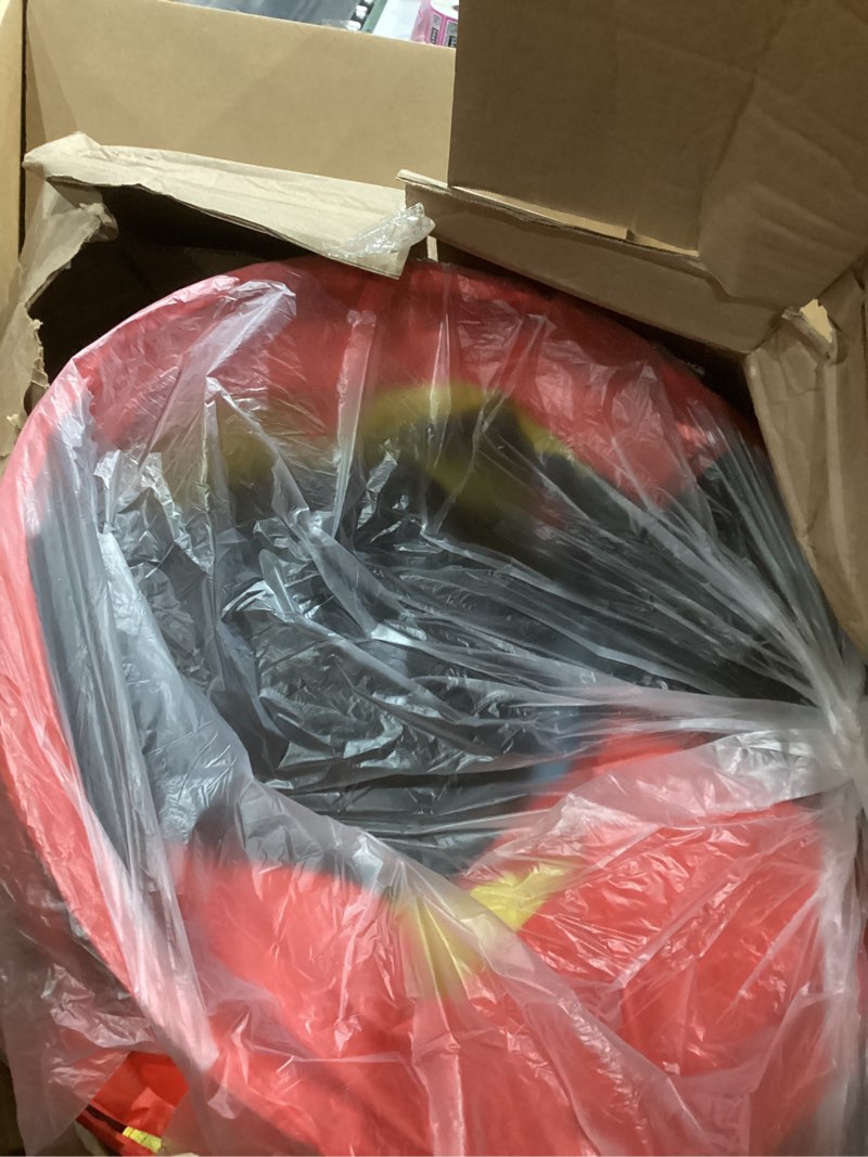 Condition photo showing Good Condition for Playz 5pc Kids' Play Tents & Tunnels - Ball Pit for Toddlers, Basketball Hoop, Crawling Tubes, Pop-Up Playhouses, Baby Obstacle Course for Indoor or Outdoor Use Blue, Yellow, Red