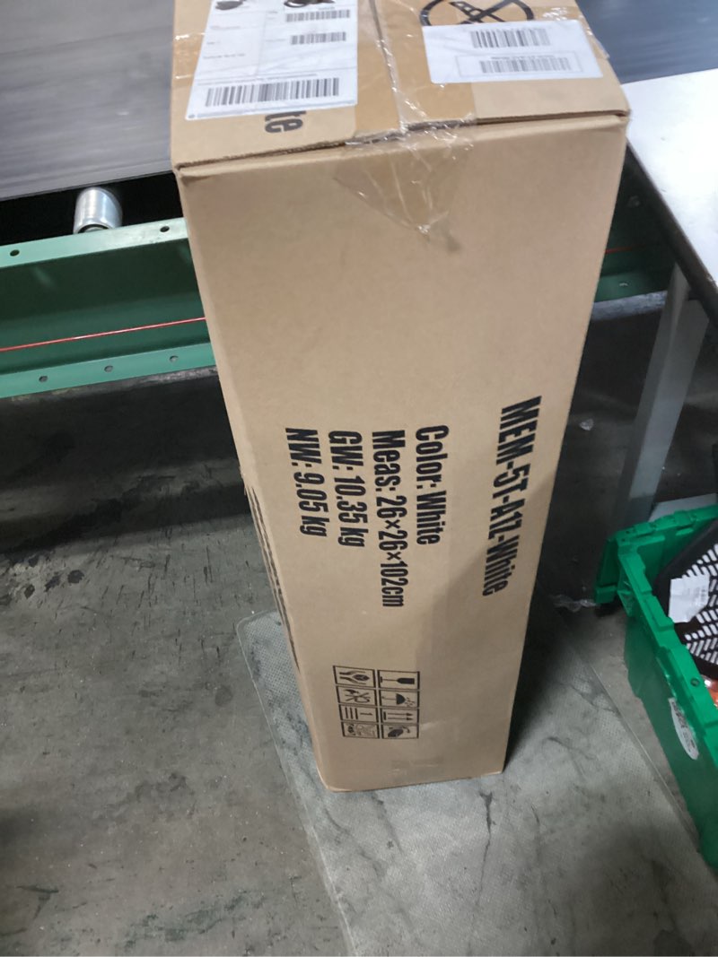Condition photo showing New/Like New for fdw | 5 inch twin mattress | medium firm | gel memory foam mattress | white | bed in a box, certipur-us certified | pressure relief, cooling ventilated foam | washable removable cover white twin 5 in