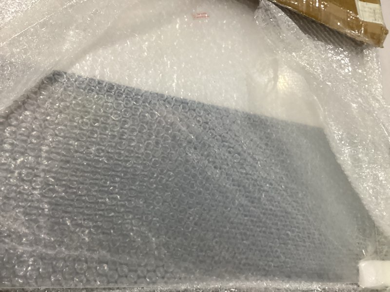 Condition photo showing As Is for wesiti large acrylic cutting board with lip non slip 36"l x 24"w clear cutting board chopping acrylic countertop protector cover shatter resistant for home restaurant kitchen sink stove 37.4"l x 25.6"w clear