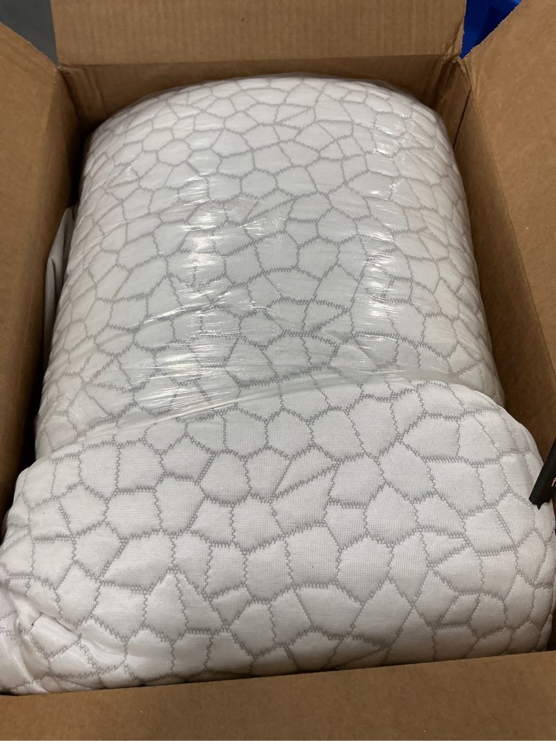Condition photo showing As Is for supa modern cooling bed pillows for sleeping 1 pack shredded memory foam pillows adjustable cool pillow for side back stomach sleepers luxury gel pillows standard size with washable removable cover standard (1 count) original white (cooling)
