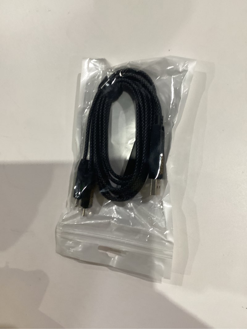 Condition photo showing New/Like New for USB C and Lightning Cable 2 in 1-100W USB A/C to USBC Cable with Carplay & Data & Wattage Display, Multi Fast Charging Cable for iPhone 17/16/15/14/13/12/11/X/Pro/Pro Max/Plus, Galaxy, MacBook, Pad