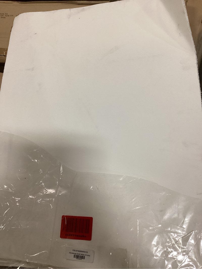 Condition photo showing As Is for stonehenge 100% cotton medium weight sheets, white, 22 x 30 inches, 250gsm, 10 sheets for dry media 10 sheet pack white