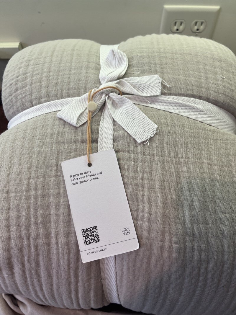 quince king airy gauze duvet set 2 shams fog grey organic cotton