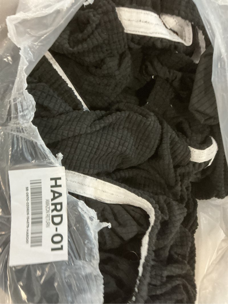 Condition photo showing As Is for H.VERSAILTEX 2025 New Sectional Couch Covers 8 Pieces Stretch Sofa Covers for Sectional Sofa Set Separate L Shaped Couch Cover for Both Left/Right Couch (Seat and Back: 1 Chaise + 3 Sofa, Black)