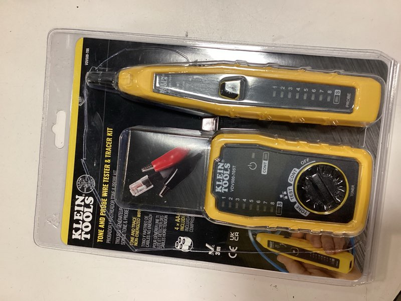 Condition photo showing As Is for klein tools tone and probe test and trace kit