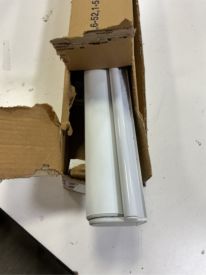 Condition photo showing Good Condition for Shadesu Cordless Zebra Blinds for Windows, 22" W x 72" H, White, Dual Layer Free-Stop Zebra Shades, Light Control for Day and Night, Sheer Blinds for Indoor Windows, Bedroom, Kitchen 01- White ( Cordless ) 22"W x 72"H