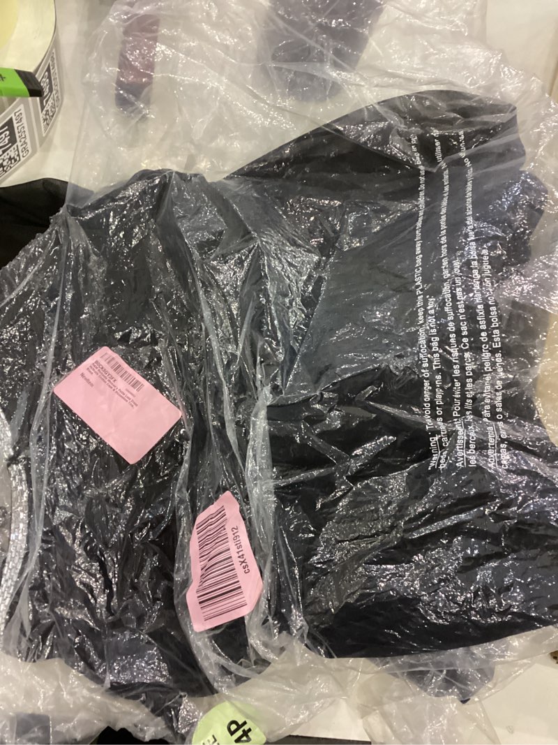 Condition photo showing New/Like New for Short Sequin Lace Dress W/Matte Chiffon Cape & Rhinestone Trim 4 Petite Black