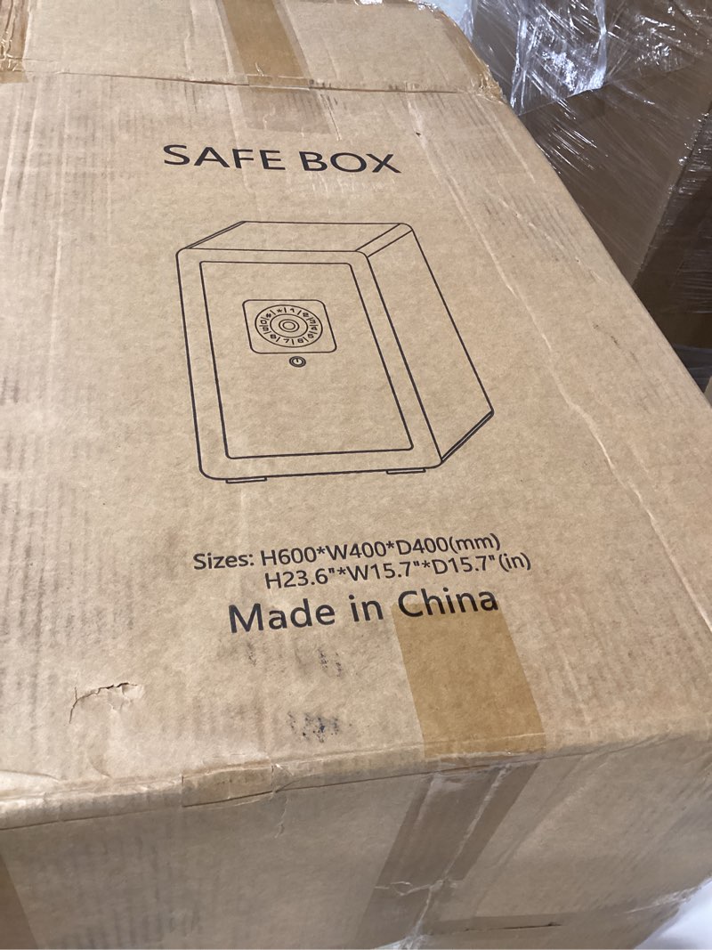 Condition photo showing Good Condition for dayi safe box, home safe, security safe box for money cash valuables, digital electronic keypad, dual alarm system, removable shelf - d-45