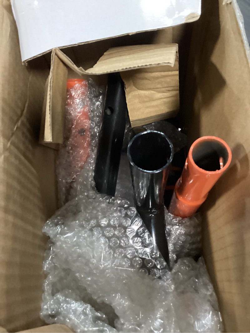 Condition photo showing New/Like New for bluesea lawn aerator tool - 16 iron spikes with ergonomic t-handle, automatic dirt clean for soil loosening & yard aeration, manual metal grass aerator (orange)