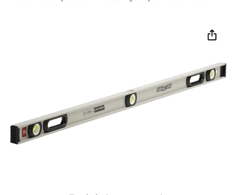 channellock 48-inch, professional-grade magnetic aluminum i-beam level with 3 vials, 5100-0048m