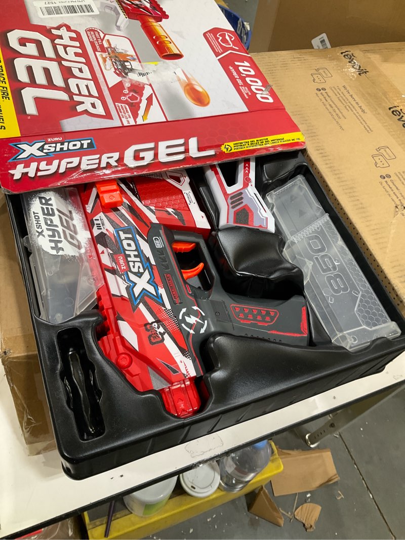 Condition photo showing Good Condition for XSHOT Hyper Gel Trace Fire Blaster, Semi and Fully Automatic Gel Blaster & 10,000 Gellets, 600 Capacity Hopper & 850 Capacity Mag, Ages 14 & Up by ZURU