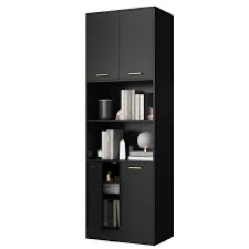 70.9\"' H X 23.6' W Standard Bookcase with Glass Door