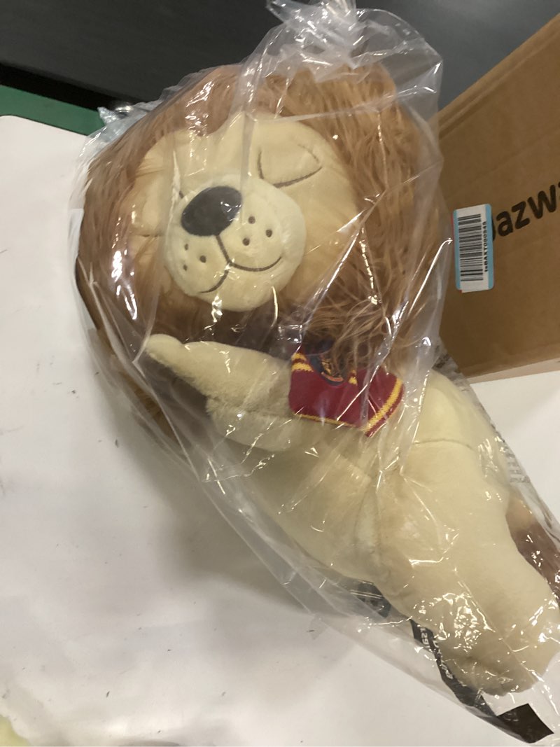 Condition photo showing New/Like New for Jazwares Harry Potter Gryffindor Lion 18-inch Sleeping Plush - Ultrasoft Officially Licensed Warner Brothers Product Ages 2+
