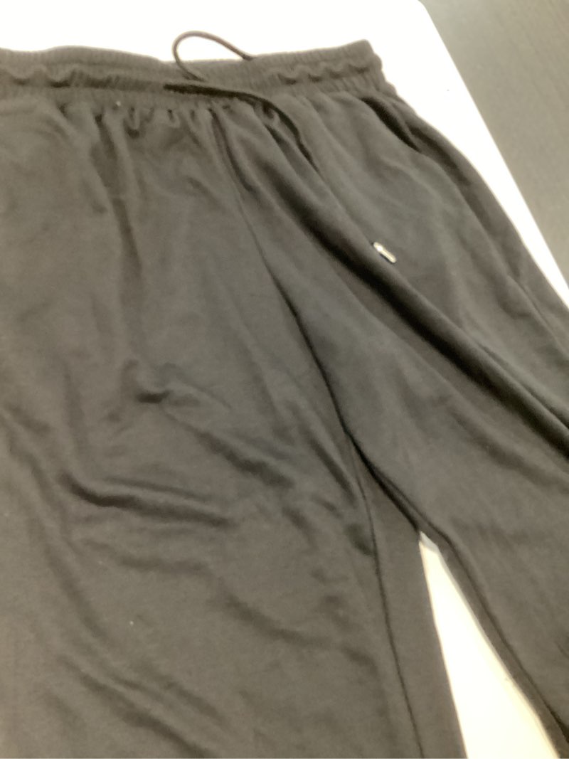 Condition photo showing Good Condition for tiyomi plus size wide leg sweatpants for women drawstring elastic yoga pants with pockets xl-5xl black 3x-large