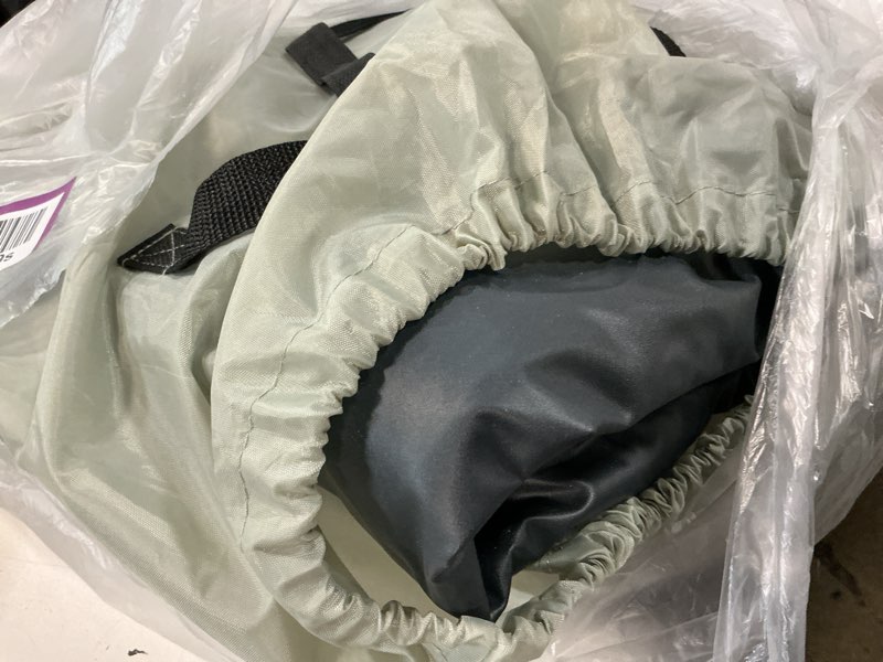 Condition photo showing As Is for idoo twin air mattress with built in pump, 18" raised compact blow up mattress, inflatable mattress for camping guest home, portable travel air bed, 2-min quick inflation deflation, colchon inflable grey twin