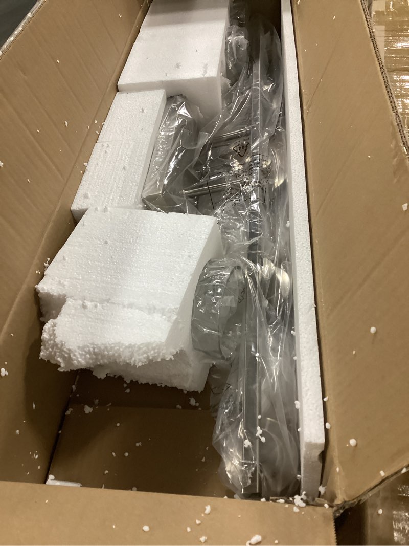 ( incomplete) MELUCEE 5-Light Bathroom Light Fixtures Brushed Nickel Finish, Modern Vanity Light Industrial Wall L