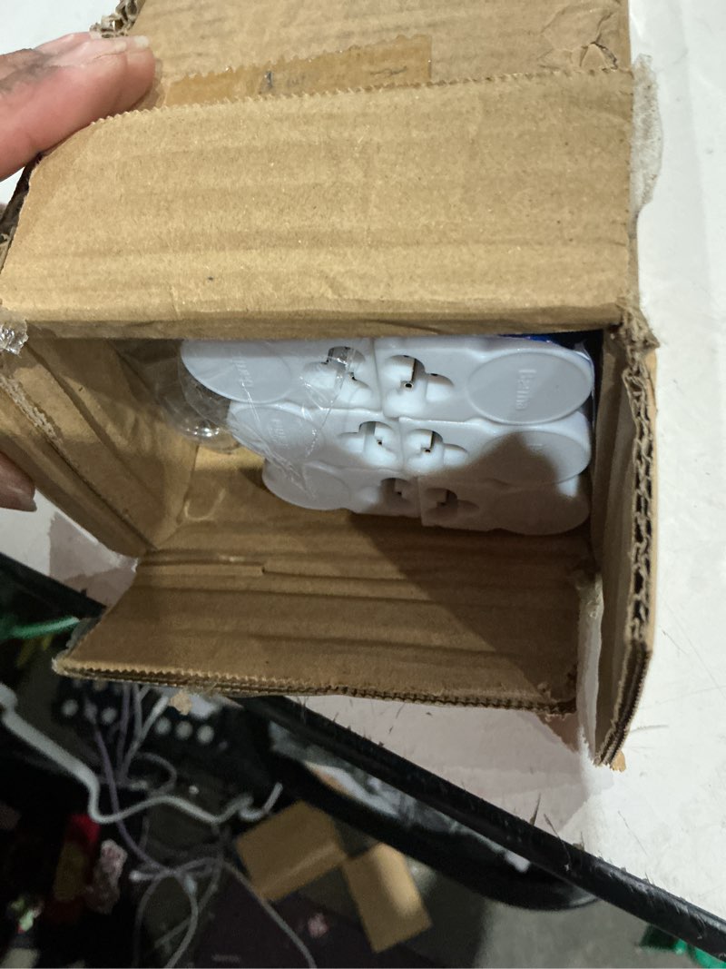 Condition photo showing As Is for barrina (6 pack led t5 integrated single fixture, 4ft, 2200lm, 6500k super bright white, 20w utility led shop light, ceiling and under cabinet light, corded electric with on/off switch, etl listed
