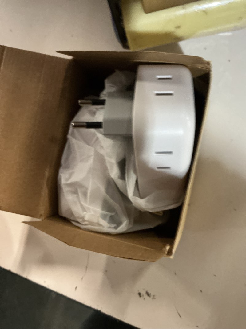Condition photo showing Good Condition for 2 pack european plug adapter usb c, tessan us to europe adapter 4 outlets 3 usb charger, type c international power adaptor to italy spain france portugal iceland germany, europe travel essentials type c-most of europe