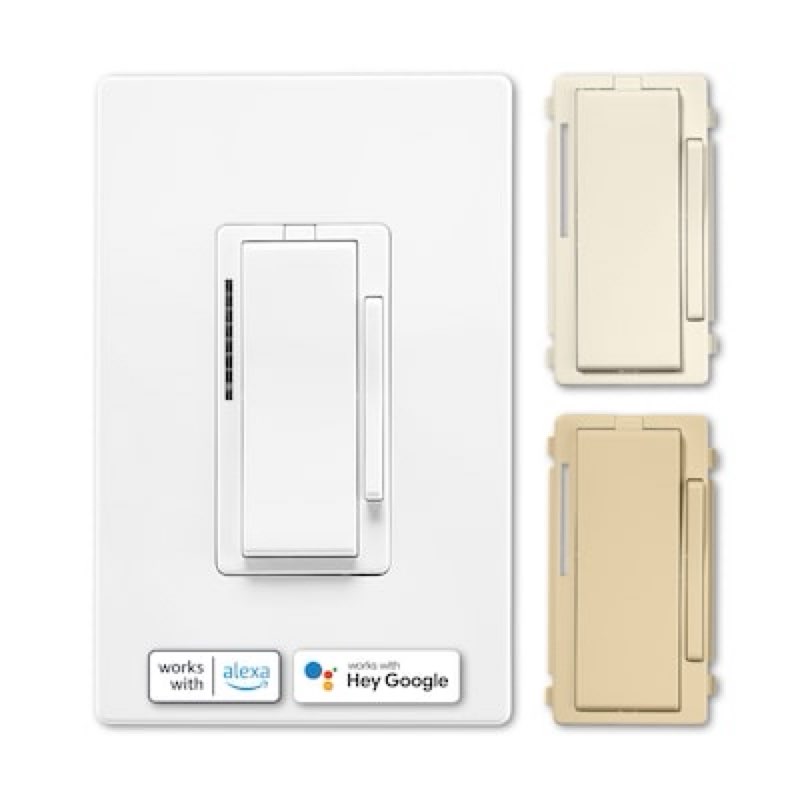 eaton wi-fi smart single-pole/3-way smart compatible led decorator master dimmer