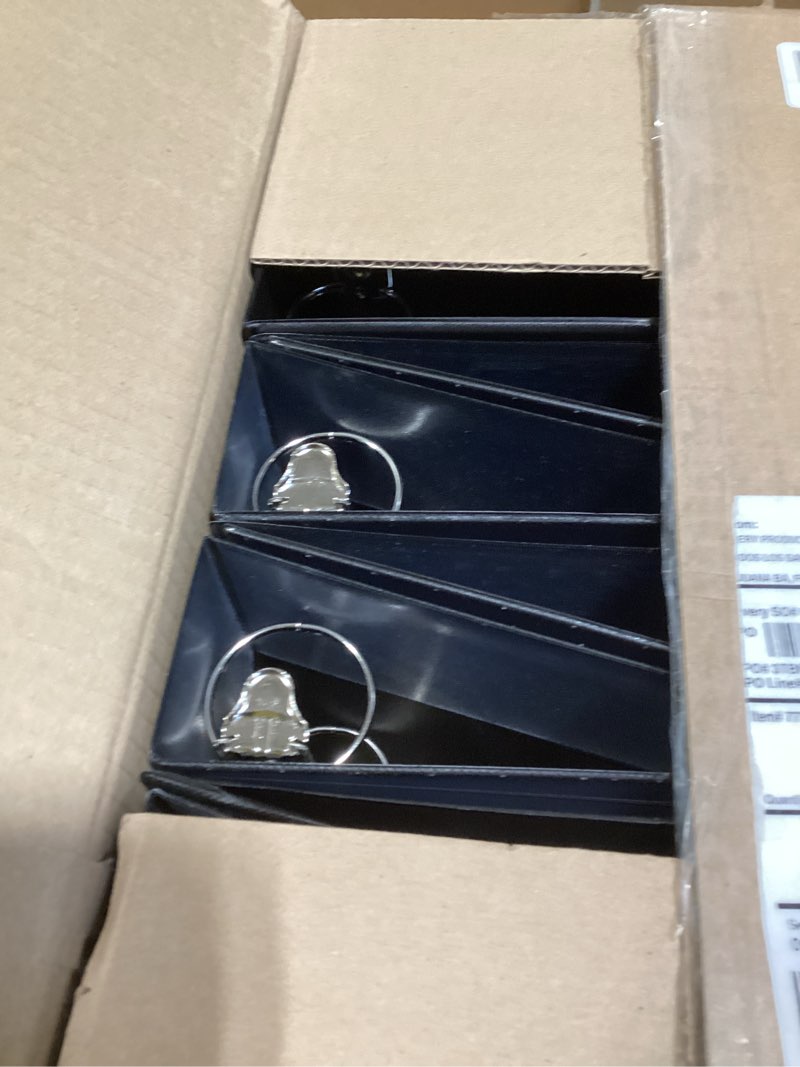 Condition photo showing Good Condition for Office Essentials Economy View 3 Ring Binders, 2" Round Rings, 2.8" Spine, 375-Sheet Capacity, Black Binders, Ideal for Occasional Use and Light Referencing (12-Pack of 03429)