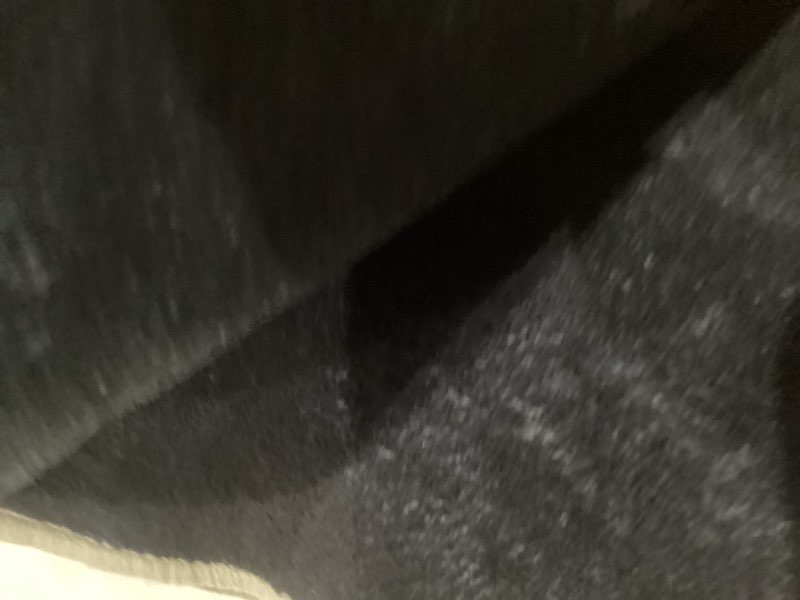 Condition photo showing As Is for YIHOUSE Washable Area Rug 6'x9'-Abstract Black and White Rug for Living Room Bedroom, Large Modern Non-Slip Ultra-Thin Rug Home Decor,Black Warping,6x9ft Black Warping 6' x 9' (Rectangular)