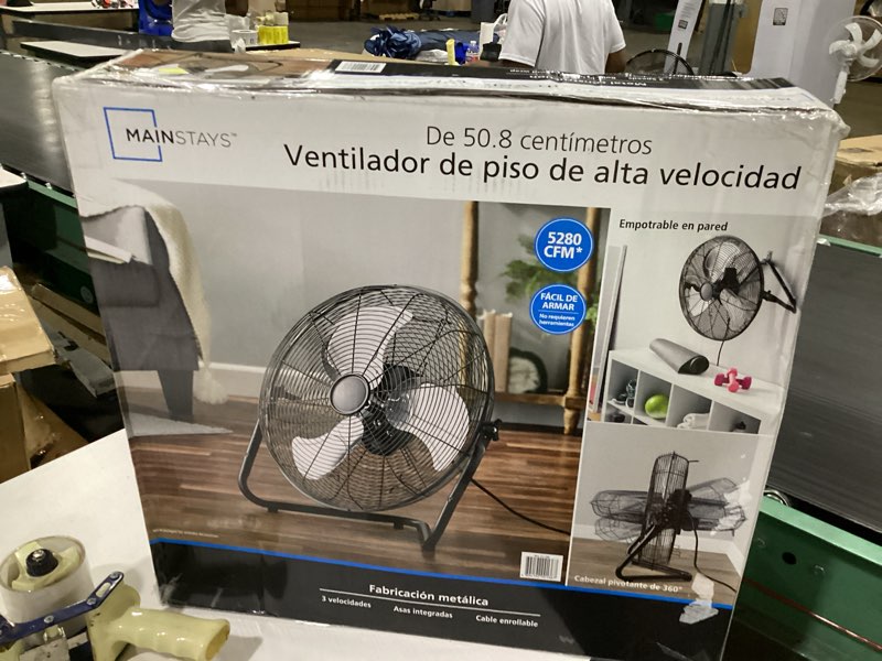 Condition photo showing Good Condition for mainstays sfc1-500b 20 in high velocity floor fan, black