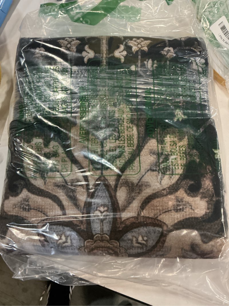 Condition photo showing Good Condition for Area Rugs 2'x3' Kitchen Rugs Entry Rug Small Rugs for Entryway Kitchen Bathroom Door Mat Indoor Entrance,Washable Non Slip, Black Brown Neutral Dark Tan Black/Neutral 2' x 3' (Rectangular)