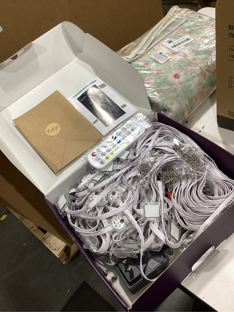 Condition photo showing Good Condition for permanent outdoor lights for house,200ft rgb+ic lights with 16 million colors & 50 scene modes, app/remote control, ip67 waterproof, diy music sync, for christmas, holiday & party decor