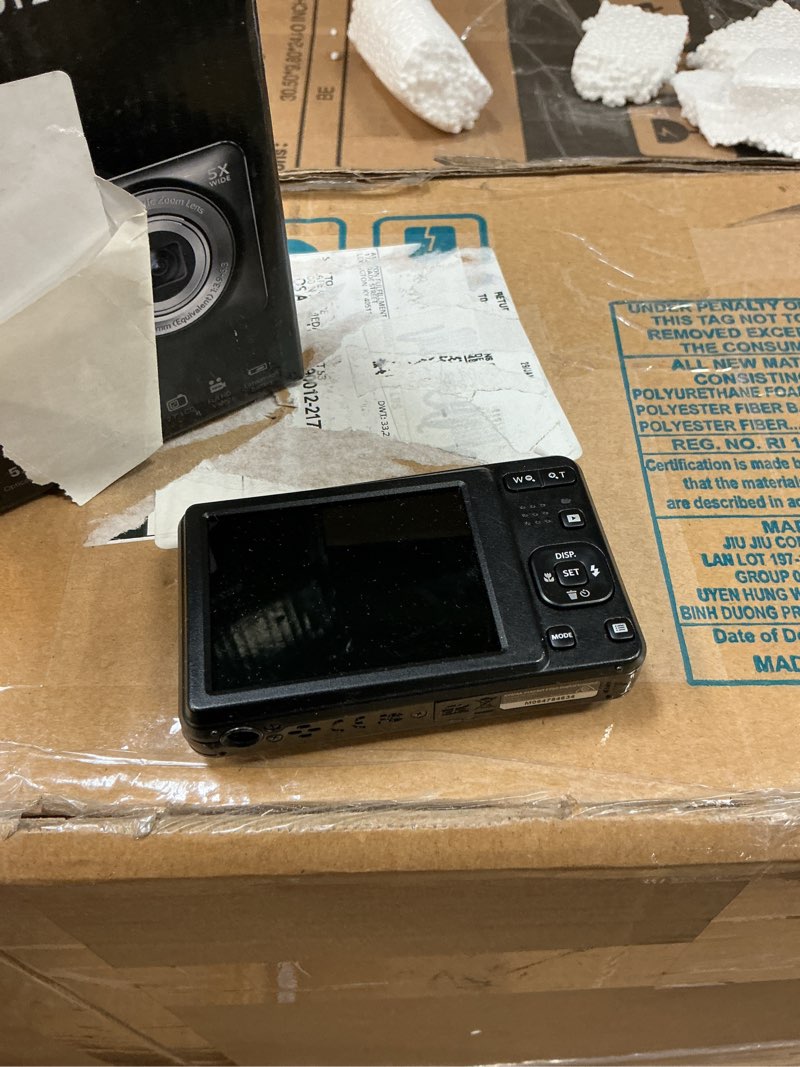 Condition photo showing As Is for Kodak PIXPRO FZ55-BK 16MP CMOS Sensor Digital Camera 5X Optical Zoom 28mm Wide Angle 1080P Full HD Video 2.7" LCD Vlogging Camera (Black)